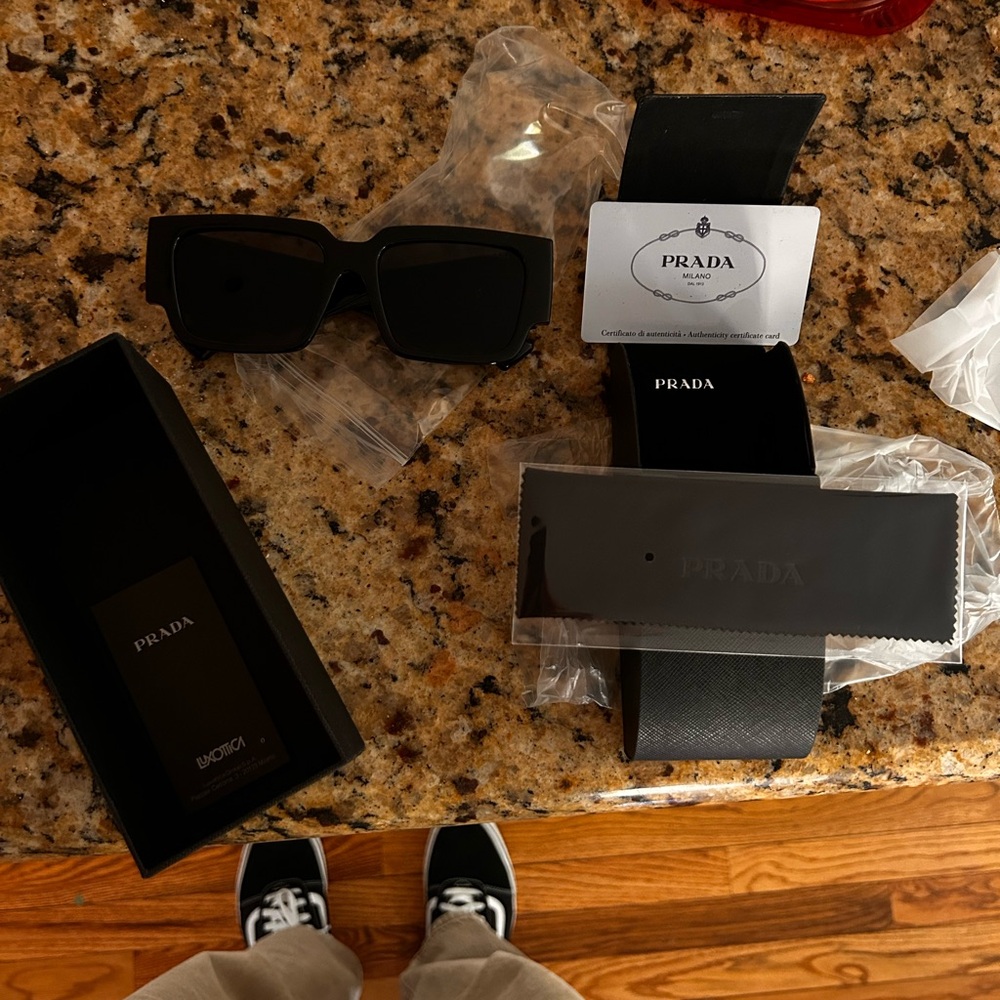 Prada Black Square Sunglasses